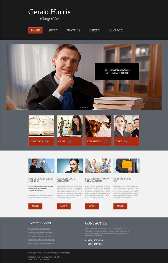 律师事务所Html5网站模板 律师事务所Html5网站模板下载
