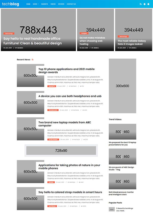 科技新闻博客HTML5模板_珊瑚贝
