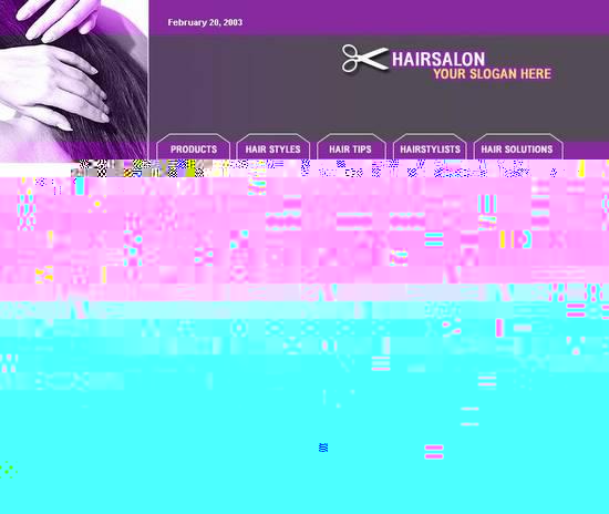 美发网站模板_珊瑚贝