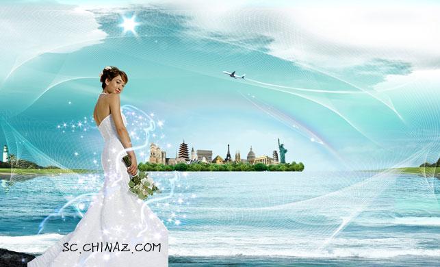 韩国美女城市模板下载_珊瑚贝