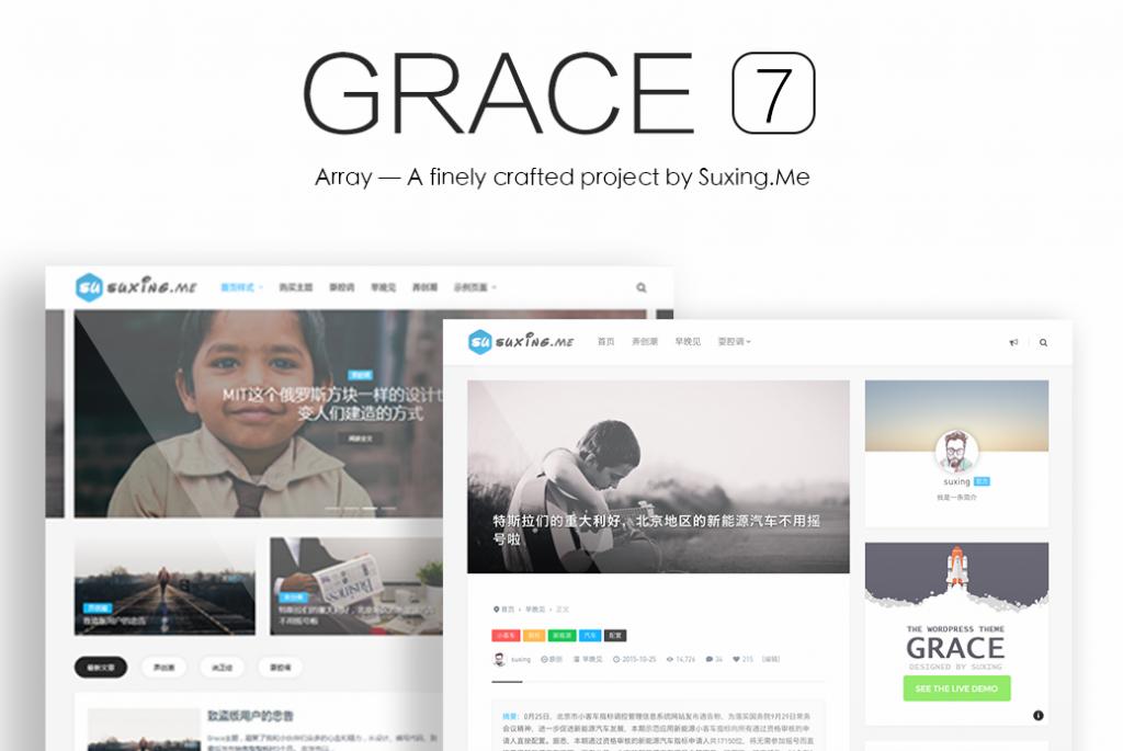 wordpress grace主题